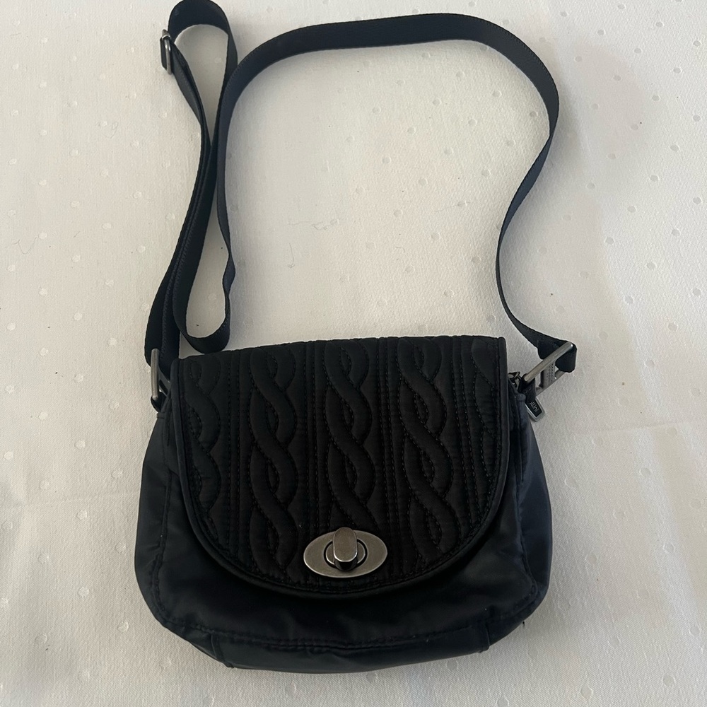 Black Nylon Crossbody Bag